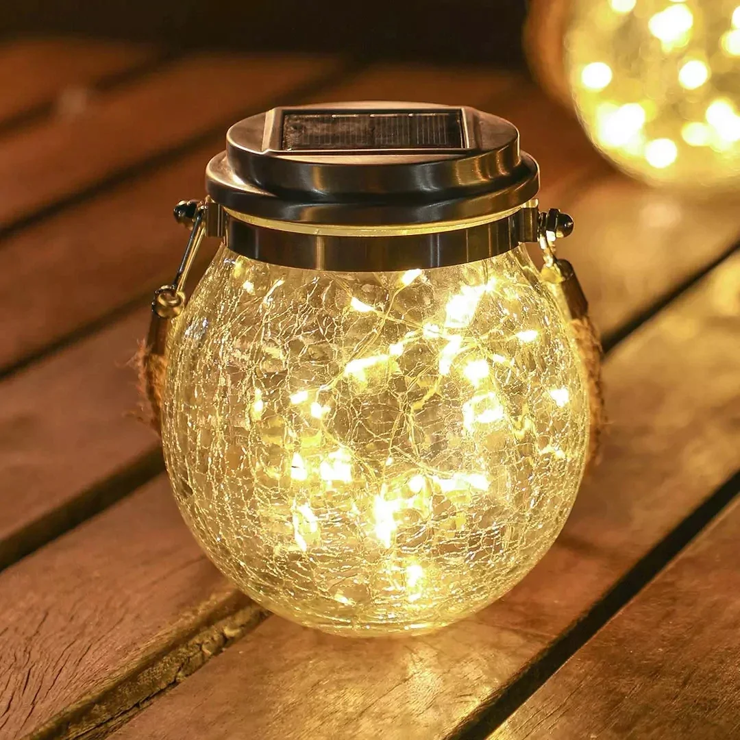 Solar-powered Glass Light
