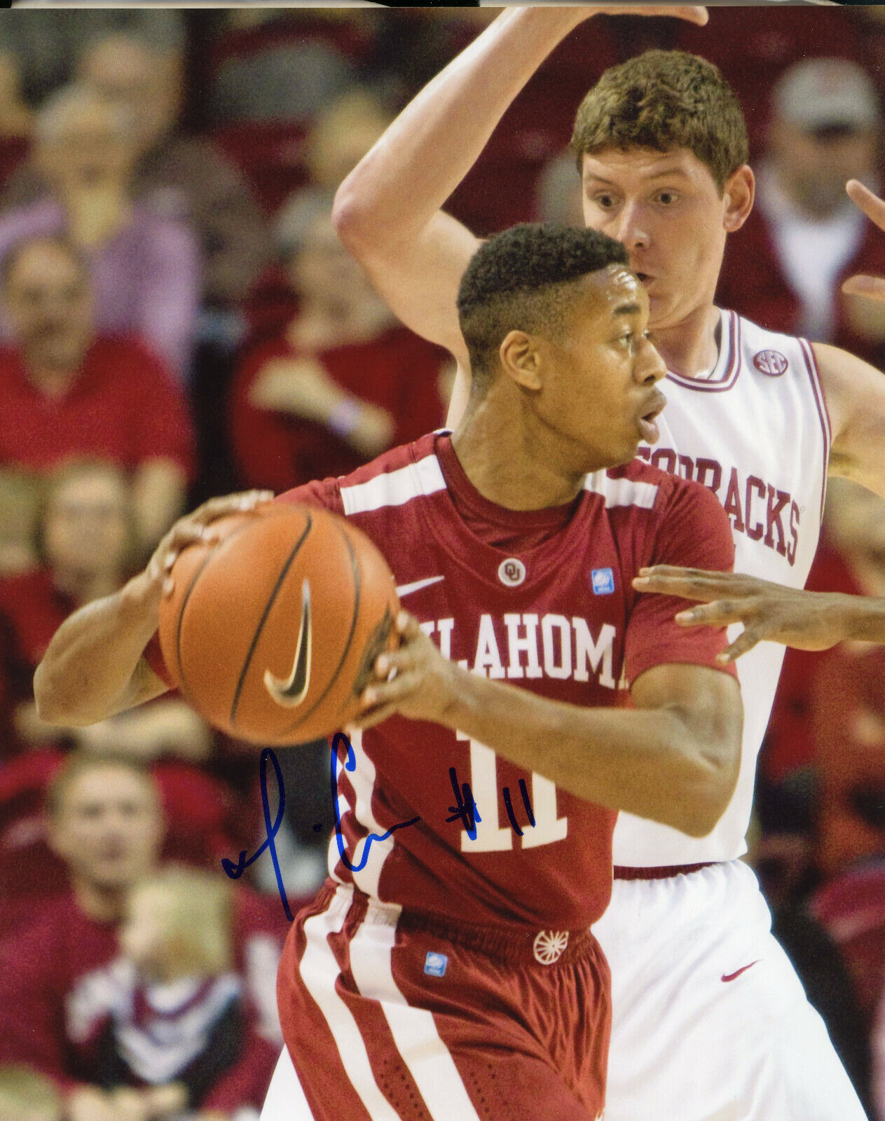 Isaiah Cousins Autographed 8x10 Oklahoma University#S1447