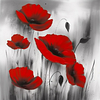 Diamond Painting-DIY Full Round Drill Poppy Flower