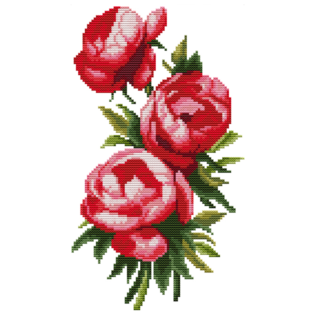 

Rose - 14CT Stamped Cross Stitch - 19*33CM, 501 Original