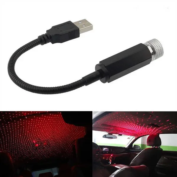 New Vehicle Starry Sky USB Interior Laser Indoor Outdoor Projection Light Car Atmosphere Decoration