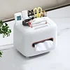 Light luxury tissue box, living room, high-end tissue box, coffee table, multi-function remote control, storage home desktop creative ornaments