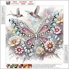 Diamond Painting-DIY Crystal Rhinestone Butterfly and Hummingbird