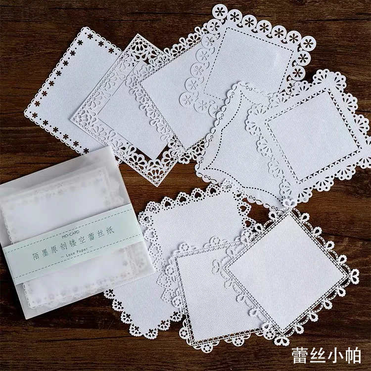 1pc Dreamy Lace Design Diy Iron-on Silver Lace Washi Tape For
