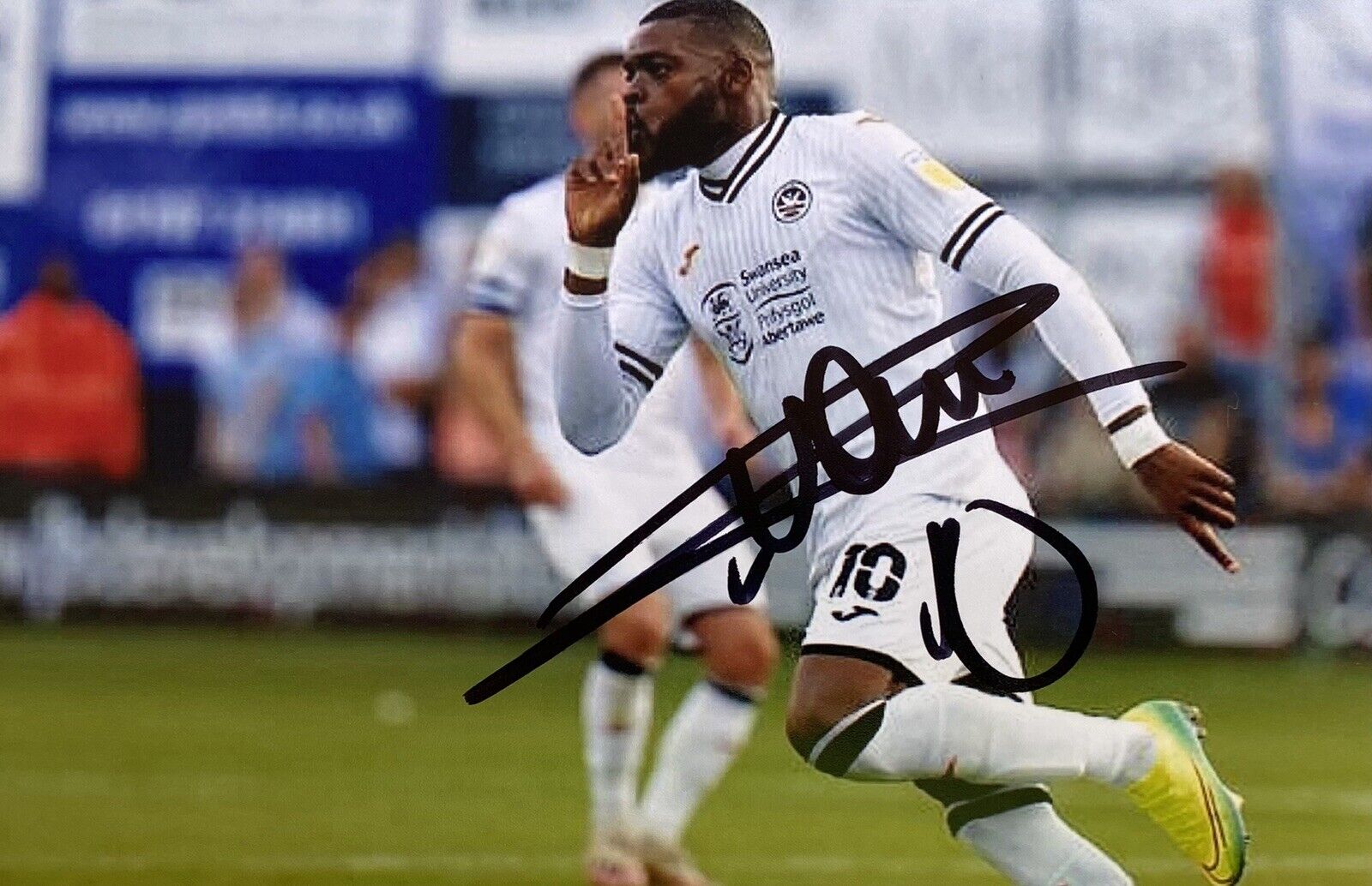 Olivier Ntcham Genuine Hand Signed Swansea City 6X4 Photo Poster painting 2