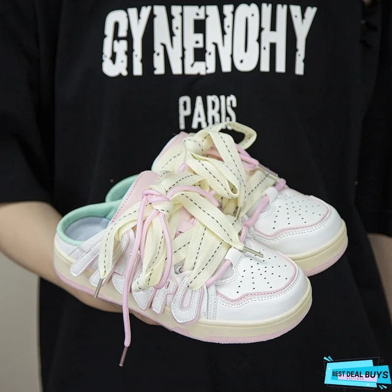 Letter Patchwork Design Slippers