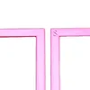2Pcs Diamond Art Square Auxiliary Frame 3D Printing Diamond Art Desk Positioning Frame Lightweight for Boys Girls Adults Students Home Office Leisure (Sakura Pink small)