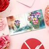 8pcs DIY Partial Drills Diamond Painting Greeting Cards Thanks Postcards Party Gifts