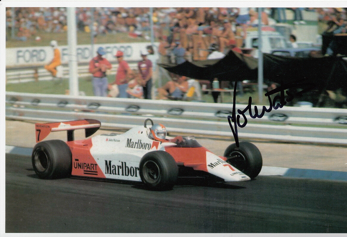 John Watson Hand Signed Marlboro Team McLaren Photo Poster painting 12x8.