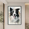 (Stamped/Counted) Border Collie-11CT Cross Stitch 40*60cm(Big Size)