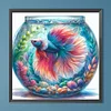 Diamond Painting-DIY Full Round Drill Betta Fish(40*40CM)