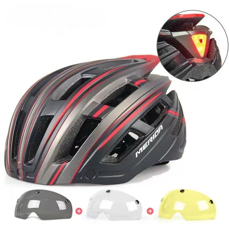 Bicycle Helmet with Tail Light