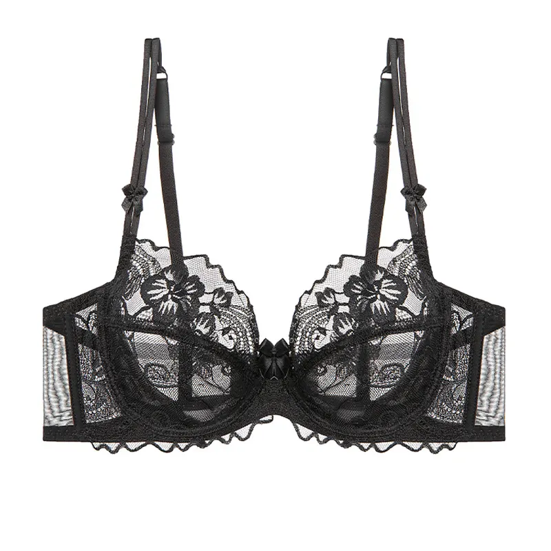 Churchf French Lingerie Thin Summer Sexy Bra Pure Lusty Sweet Corset Soft Steel Ring Breath Lace Bra