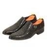 Mens Dress Slip On Leather Shoes Black