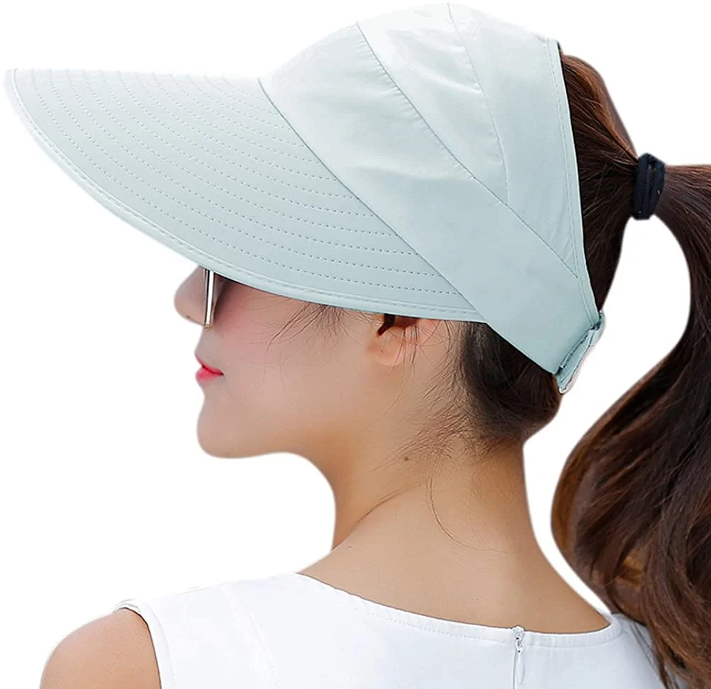 Sun Hats for Women Wide Brim UV Protection Summer Beach Packable Visor