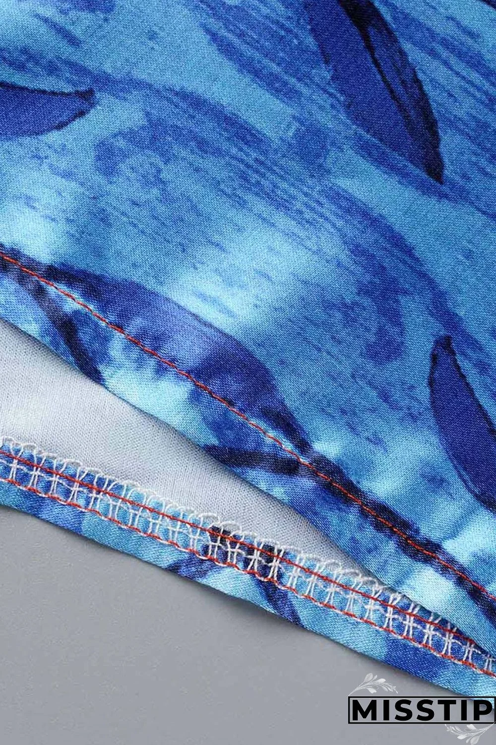 Red Gray Casual Print Patchwork V Neck Irregular Dress Plus Size Dresses