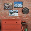 [US Local Warehouse]3PCS Airplane - Vintage Metal Signs Set - 30*40cm