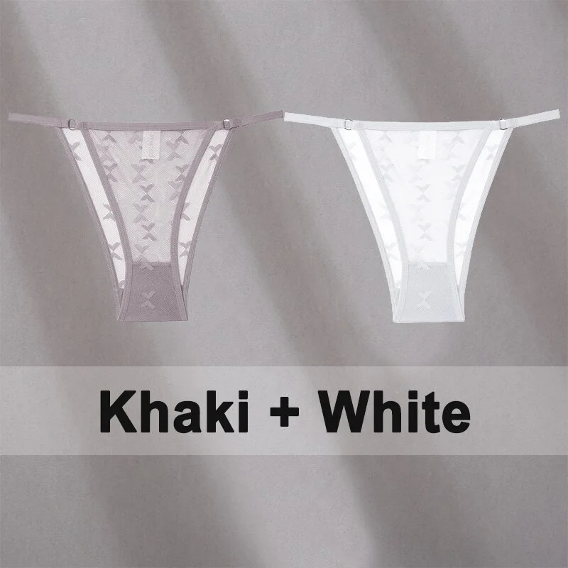 Billionm Lace Panties for Women Solid Color Intimates Underwear Perspective Low Waist Underpants Female Soft Breathbale Lingerie