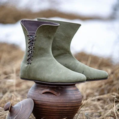 Pirate Knight  Cosplay Party Halloween Men's Vintage Medieval Renaissance Shoes Flat Jazz Boots  Stunahome.com