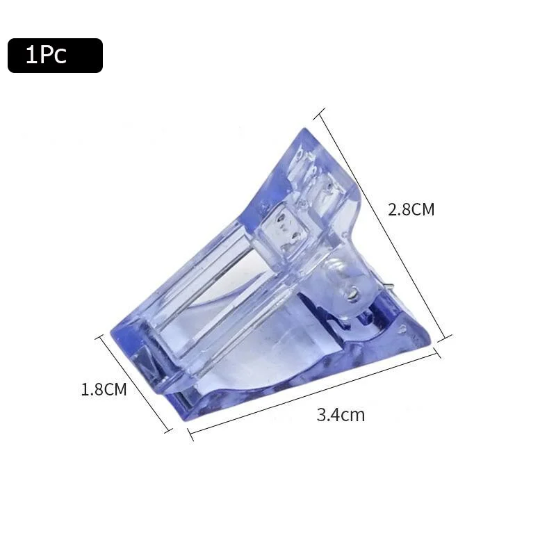 Acrylic Nail Clip Transparent Gel Quick Building Nail Tips Clips Fingernail Extension UV Clamps Manicure Nail Art Tools set-Nail Inspo