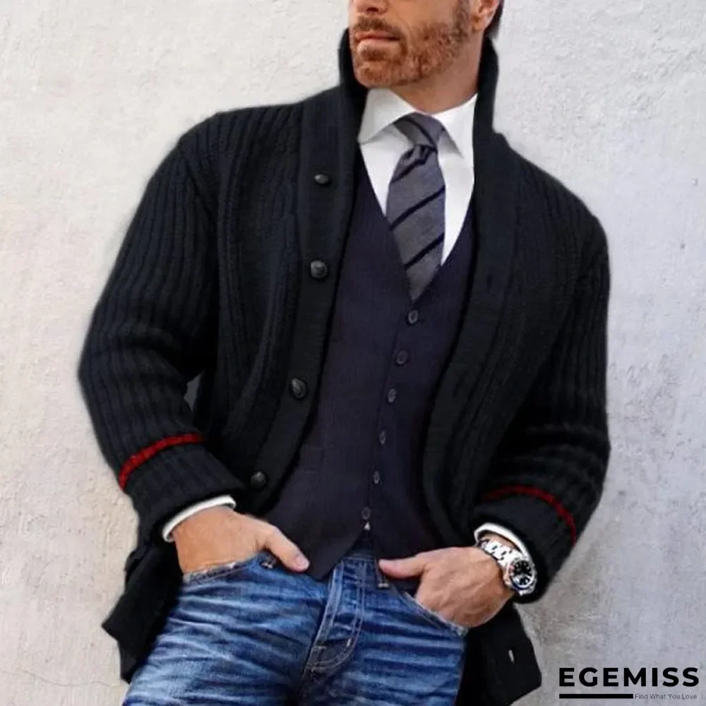 Casual Solid Color Half-turtleneck Button Sweater Men | EGEMISS