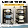 Heavy Duty Pan Organizer 4 Layer Pan Organizer Rack for Dutch Oven Cast-iron Pan