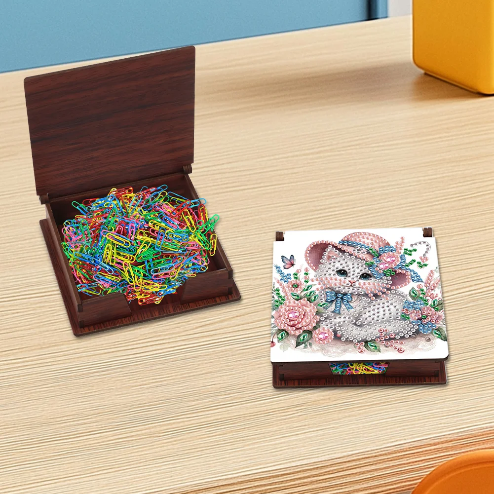 DIY Cat Diamond Painting Note Box Paper 160 Sheets of Paper for DIY Art Craft
