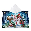 DIY PULeather Diamond Painting Tissue Box for Adults Beginners Large Size Diamond Art Paper Storage Holder for Living Room Bathroom Table Decor