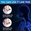 Breathing Trainer, Portable Respiratory Muscle Trainer, Adjustable Resistance, Compact Lung Exercise Device, Disassembled For Easy Cleaning