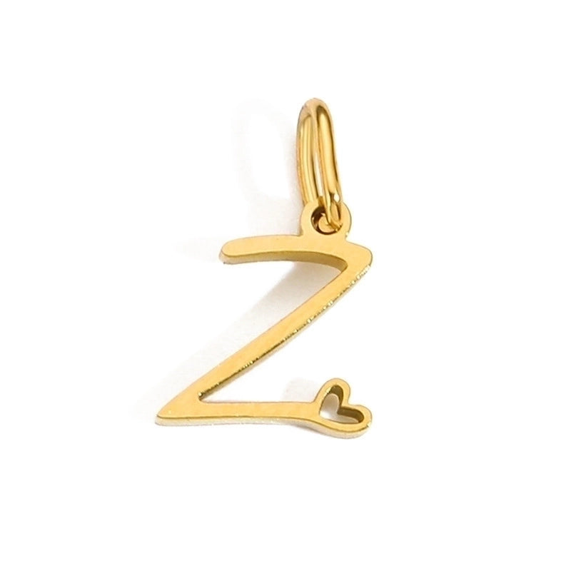1 Piece Minimalist Letter Stainless Steel Plating Pendant Jewelry Accessories