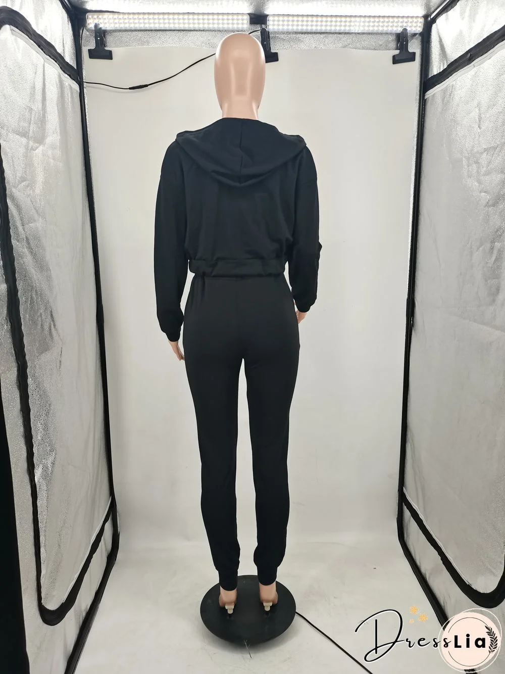 Hoodie Jackets with Tank and Jogger Pants Sweatsuit