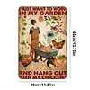 Gardening Girl I Just Want To Work In My Garden - Vintage Metal Signs - 20*30cm/30*40cm - Garden