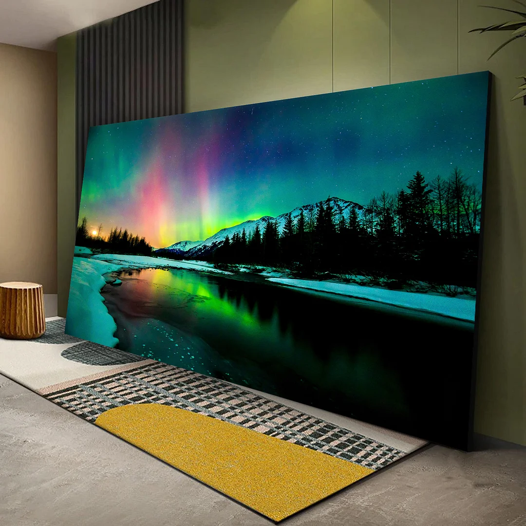 Aurora Scenery Canvas Wall Art