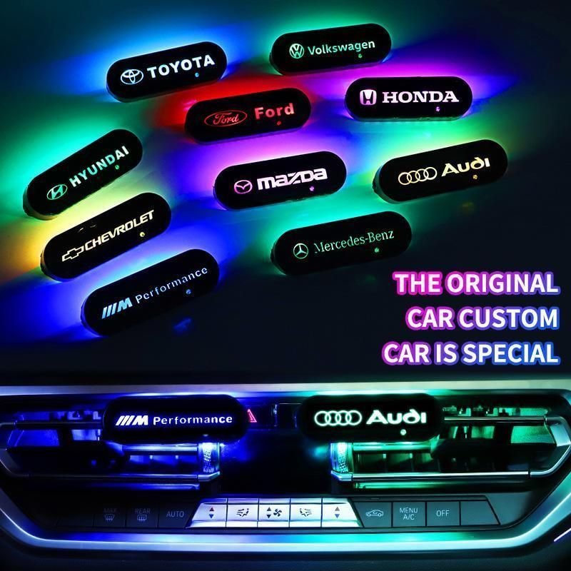 [Hot sale!!!]LED Car logo Touch control aromatherapy lights