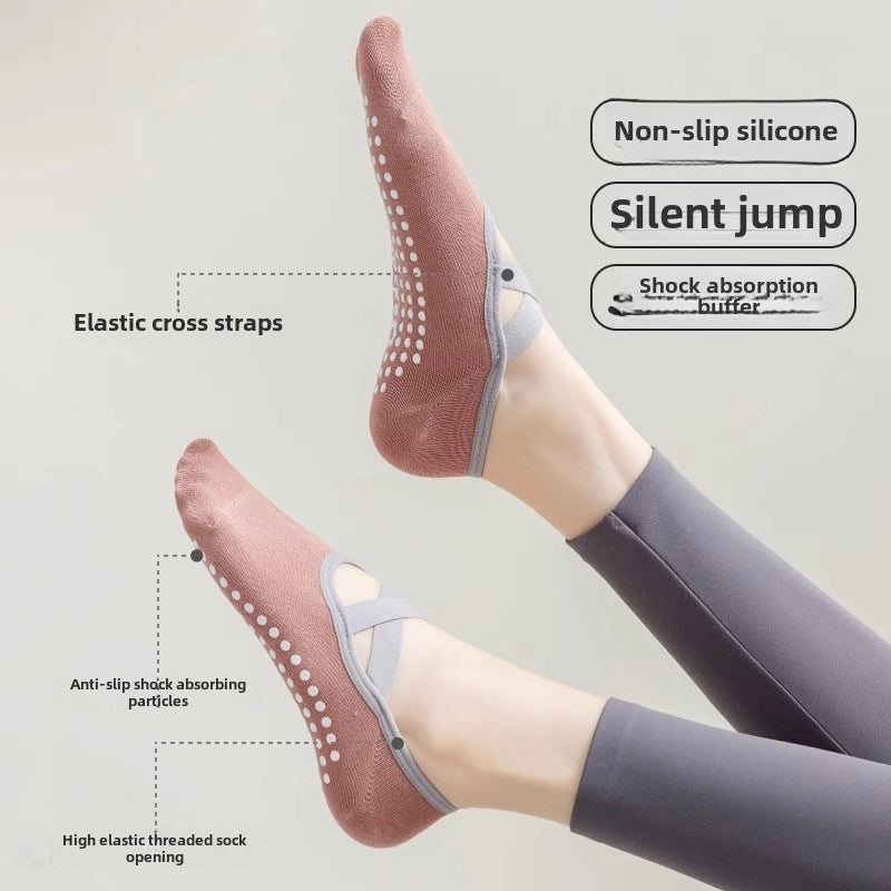 Yoga Socks Women Boat Socks Summer Professional Indoor Fitness Dancing Non-slip Silicone Spring And Autumn Pilates Sports Socks
