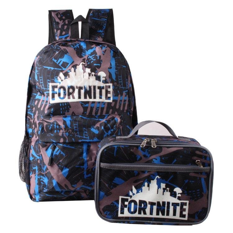 Fortnite Backpack Lunch Bag 2 In 1 For Students
