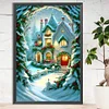 Snow Huts Carriages-Full Round Diamond Painting(40x60cm)