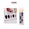 Wearing Matte Nails Dual Colors Shimmers 24pcs