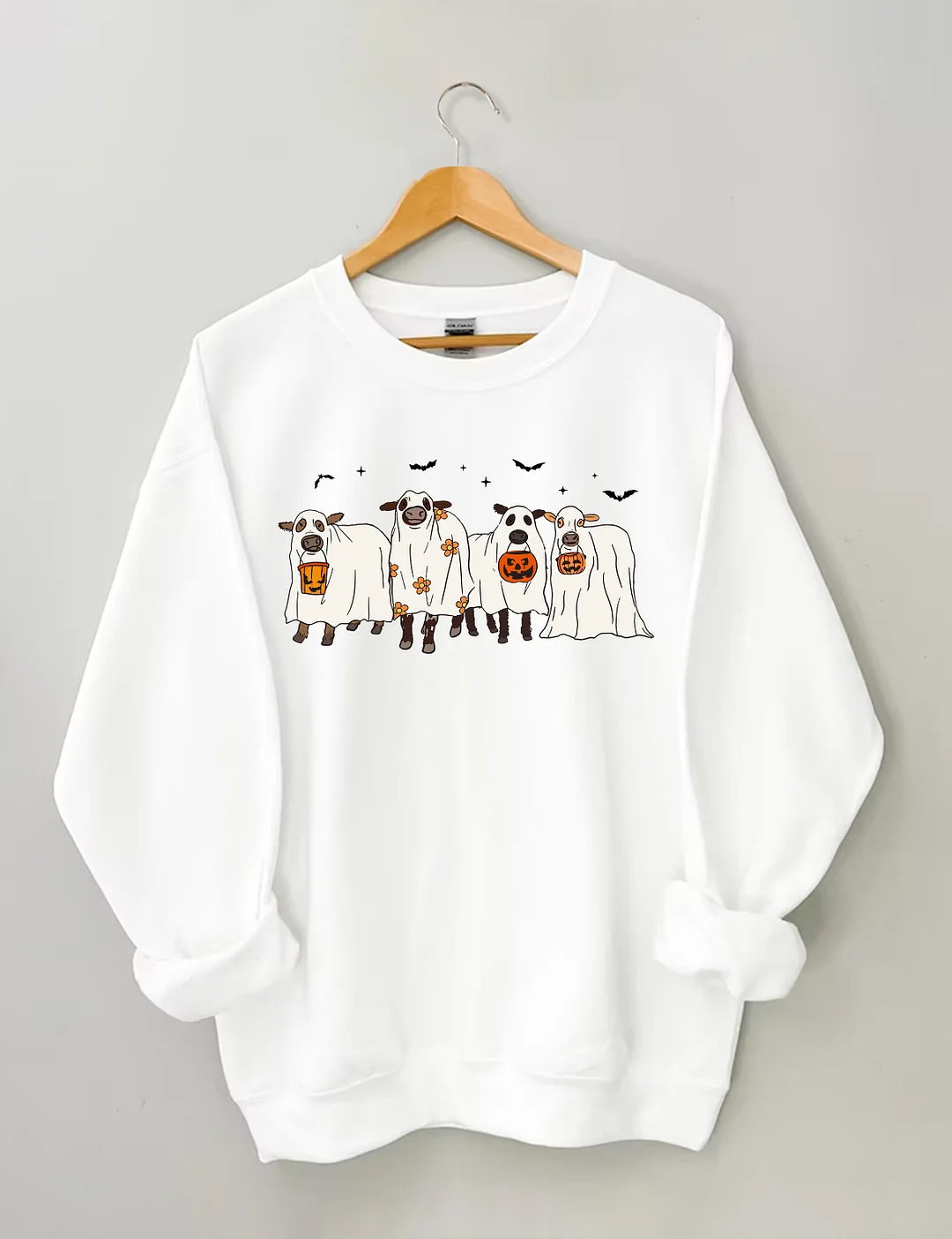 Halloween Ghost Cows Sweatshirt