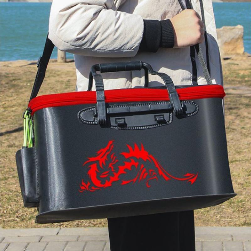 Foldable waterproof fishing bucket -live fish container | 168DEAL