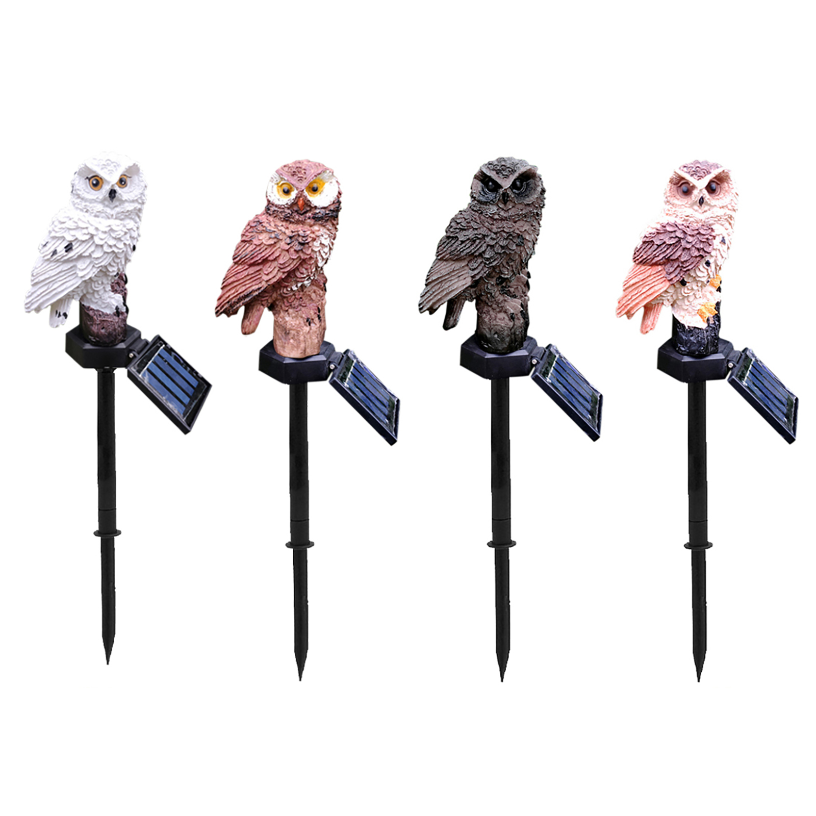 

Owl Garden Lights Solar Powered Waterproof Outdoor LED Decor Stakes Light, Light brown, 501 Original