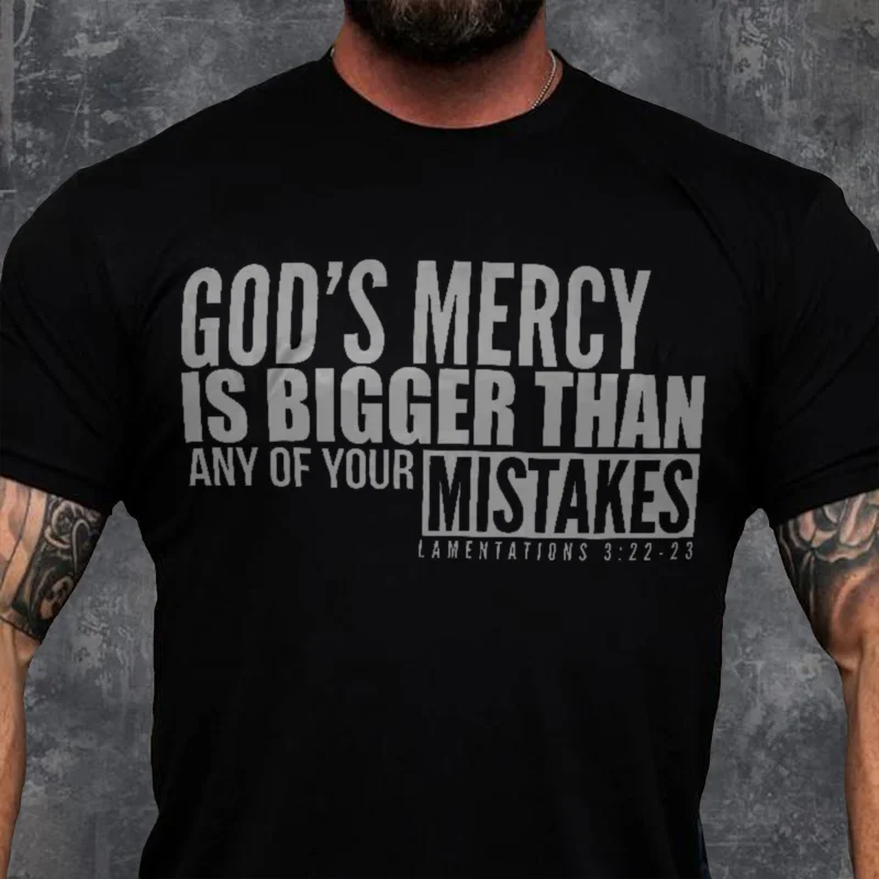 God's Mercy ​Printed Casual Men's T-shirt