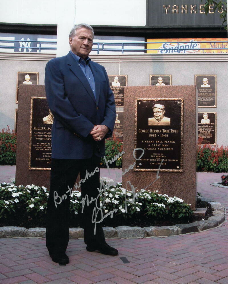 GEORGE STEINBRENNER SIGNED AUTOGRAPH 8x10 Photo Poster painting - NEW YORK YANKEES OWNER, RARE!