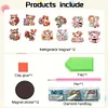 12PCS DIY Diamond Art Refrigerator Sticker Kits for Home Decor (Piglet)