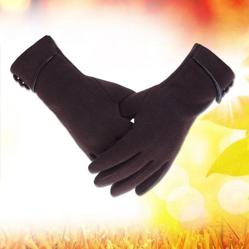 Touch Screen Gloves Women’s Outdoor Sports Cycling Driving Warm Gloves Lint-free Autumn And Winter Gloves