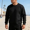 💥2025 New Arrivals!Men's Crew Neck Long-sleeved Sweatshirt, Casual Wear, Solid Color Pullover, Men's Tops for Spring, Autumn and Winter.