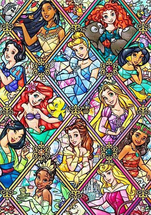 Disney Princess - Full Round 40*60CM