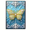  Butterfly 5D DIY Diamond Art Painting Notebook Kit 50 Pages A5 Rhinestone Art Painting Notebook Kit for Adults Beginners Holiday Birthday Gift
