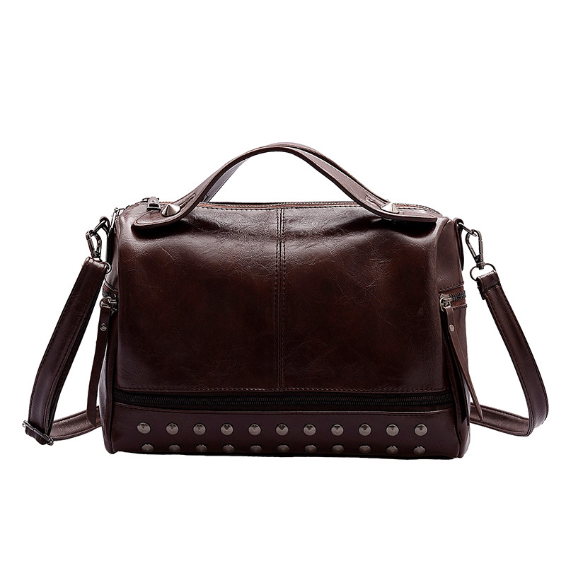 Single Shoulder Diagonal Bag Soft Leather