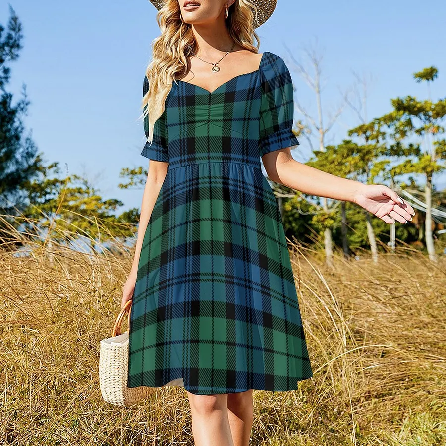 slim fit dress slacks Calista Green Plaid Dress, XL main image 0